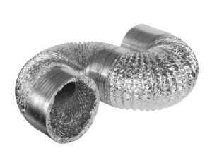 10m Aluminium Uninsulated Flexible Ducting