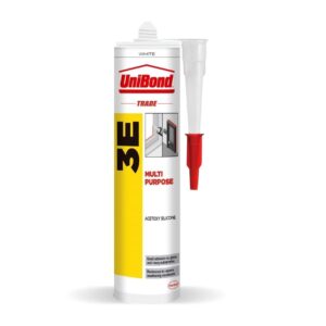 Unibond Multi Purpose Acetoxy Silicone, 3E, 300ml Cartridge