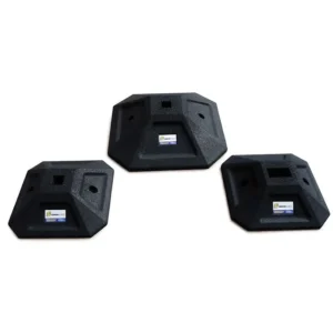 Qwikfoot Square Rubber Support Feet, Single Channel