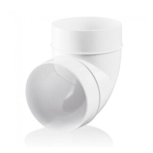 Rigid PVC Round 90° Bend - Plastic Duct