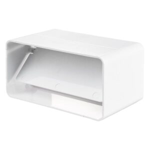 Rigid PVC Flat Rectangular Back Draught Shutter - Plastic Duct